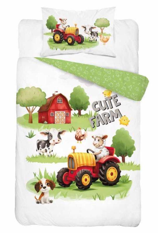 Povlečení do postýlky Roztomilá Farma A 100/135, 40/60