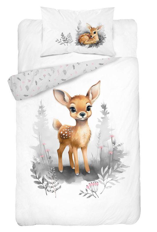 Bambusové povlečení do postýlky Koloušek šedá 100/135, 40/60