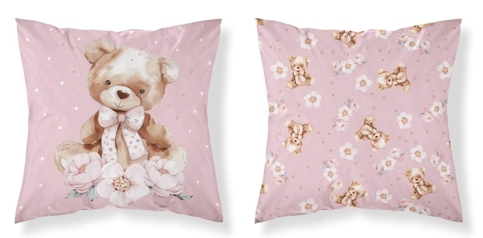 Povlak na polštářek Medvídek mašle 40/40