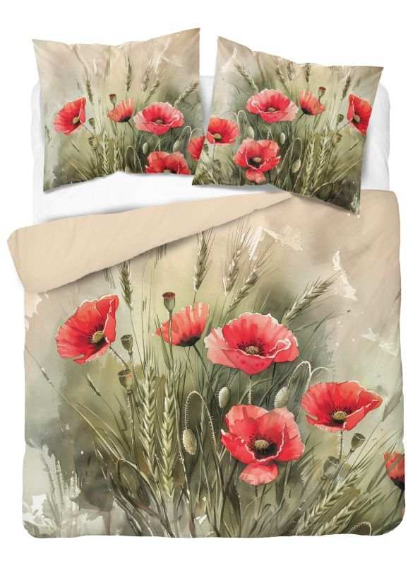 Francouzské povlečení Vlčí mák 220/200, 2x70/80