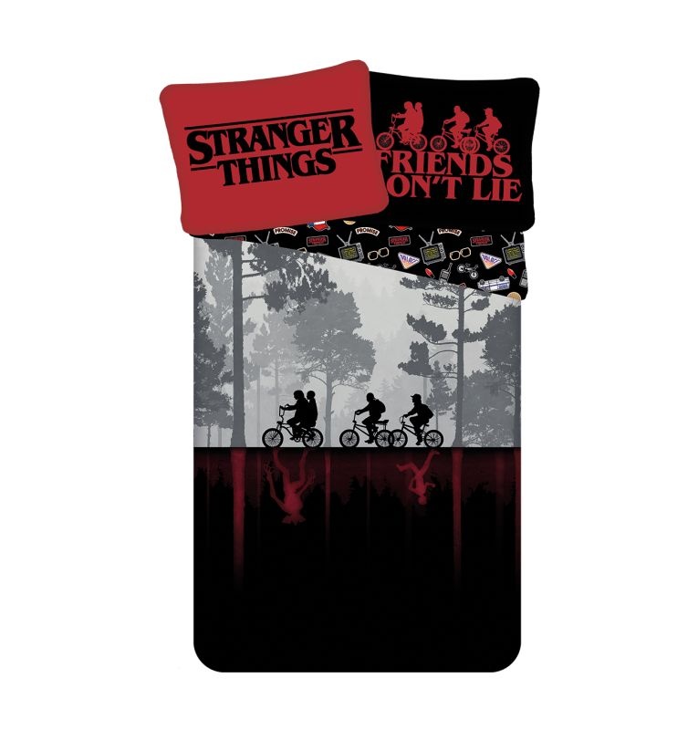 Povlečení Stranger Things Upside Down 140x200, 70x90