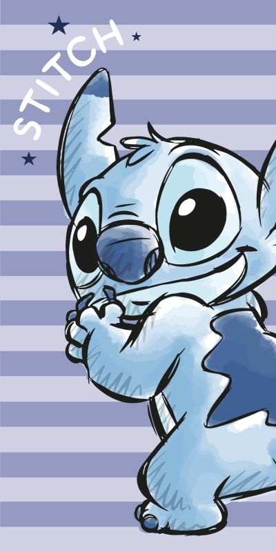 Osuška Micro Lilo and Stitch Stripes 70x140