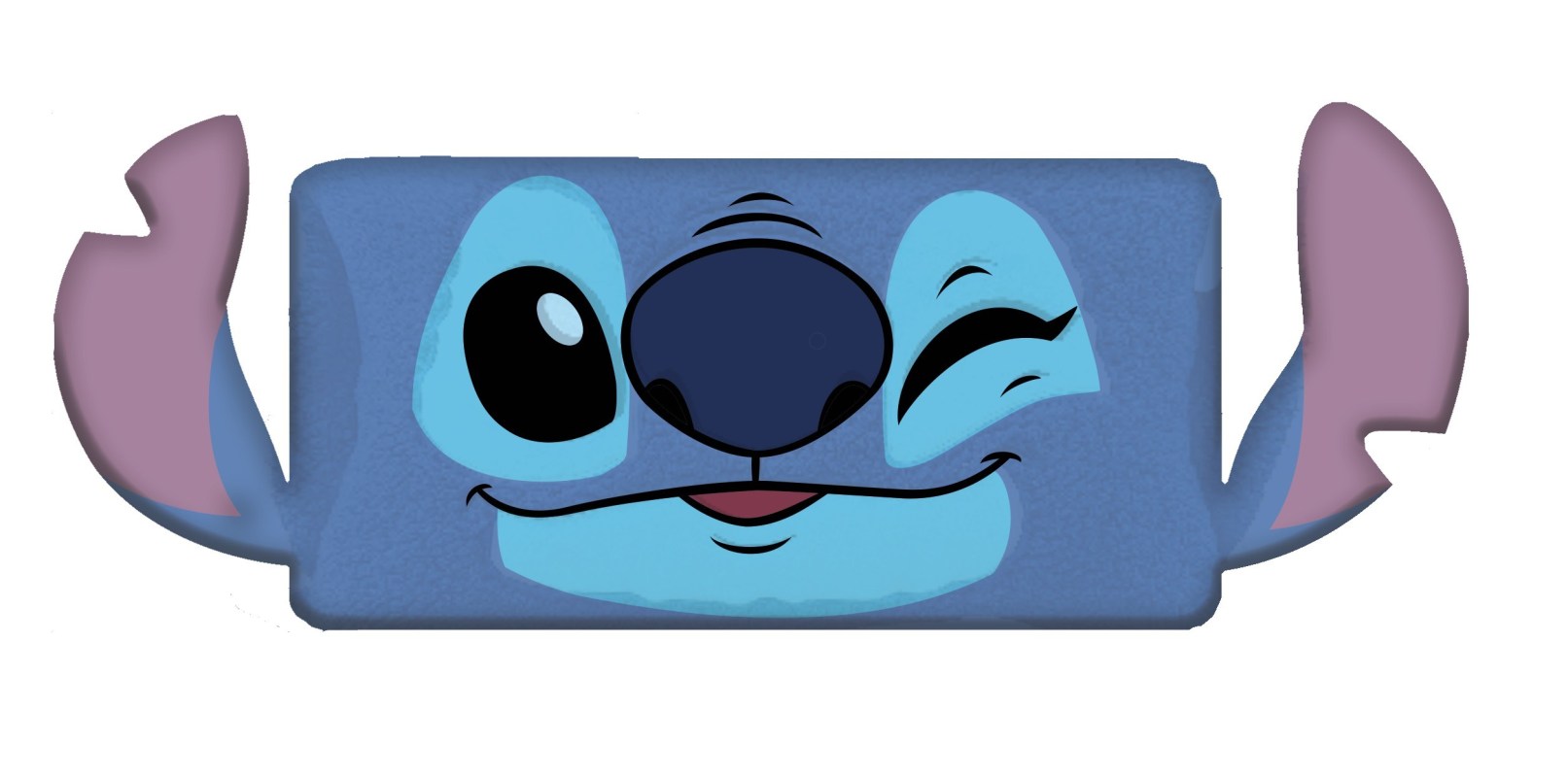 Tvarovaný mikroplyšový polštářek Lilo and Stitch Blink 45x27 cm