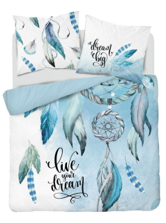 Francouzské povlečení Lapač snů blue 220/200, 2x70/80