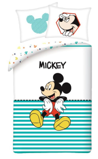 Povlečení Mickey stripe 140/200, 70/90