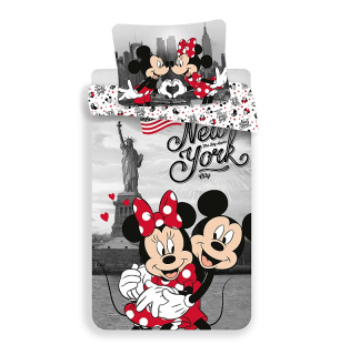 Povlečení Mickey a Minnie v New Yorku Love 140/200, 70/90