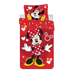 Povlečení Minnie Red heart 140/200, 70/90