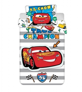 Povlečení do postýlky Cars stripe baby 100/135, 40/60